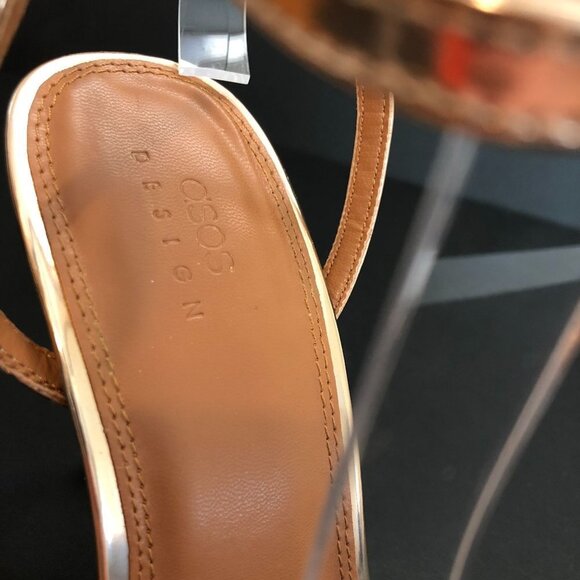 ASOS Metallic Gold Heels - Picture 7 of 11